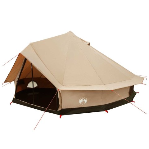 NAMIOT RODZINNY 10-OSOBOWY 500X500CM KREMOWY IDEALNY NA CAMPING I WYCIECZKI