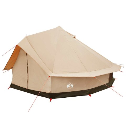 NAMIOT RODZINNY 10-OSOBOWY 500X500CM KREMOWY IDEALNY NA CAMPING I WYCIECZKI