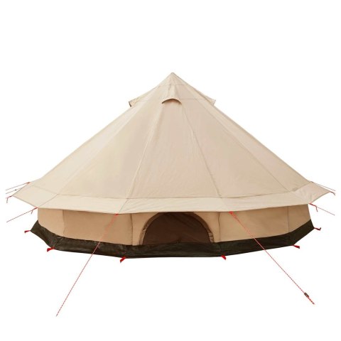 NAMIOT RODZINNY 10-OSOBOWY 500X500CM KREMOWY IDEALNY NA CAMPING I WYCIECZKI