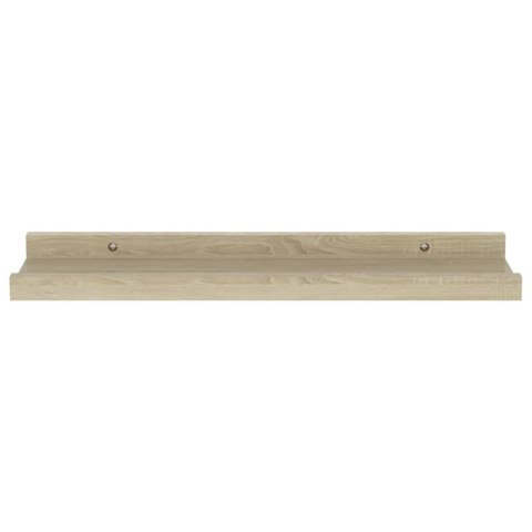 PÓŁKI ŚCIENNE 2 SZT DĄB SONOMA 40X9X3CM