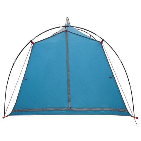VidaXL Namiot tunelowy niebieski 2-osobowy Polyester 185T z powłoką PU