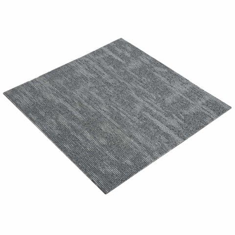 VidaXL Płytka dywanowa Betonowy szary 50 x 50 cm 20 pcs PP i bitum