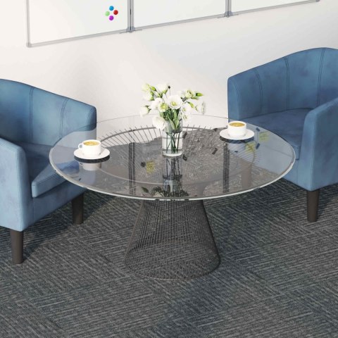 VidaXL Płytka dywanowa Betonowy szary 50 x 50 cm 4 pcs PP i bitum