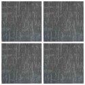 VidaXL Płytka dywanowa Betonowy szary 50 x 50 cm 4 pcs PP i bitum