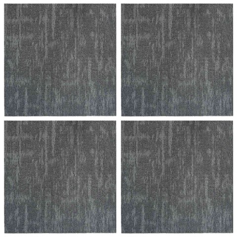 VidaXL Płytka dywanowa Betonowy szary 50 x 50 cm 4 pcs PP i bitum