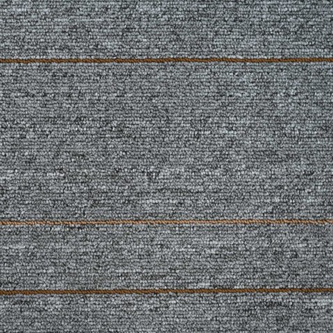 VidaXL Płytka dywanowa Jasnoszary w paski 50 x 50 cm 36 pcs PP i bitum