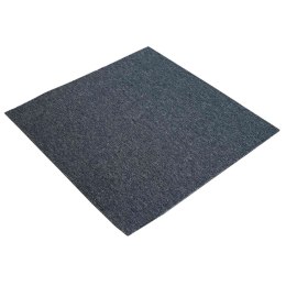 VidaXL Płytka dywanowa Niebiesko-szary 50 x 50 cm 36 pcs PP i bitum