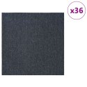 VidaXL Płytka dywanowa Niebiesko-szary 50 x 50 cm 36 pcs PP i bitum