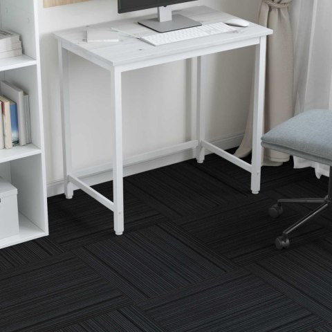 VidaXL Płytka dywanowa Pasiasty Jasnoszary 50 x 50 cm 4 pcs PP i bitum
