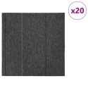 VidaXL Płytka dywanowa Średni Szary w Paski 50 x 50 cm 20 pcs