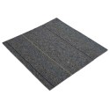 VidaXL Płytka dywanowa Średni Szary w Paski 50 x 50 cm 4 pcs
