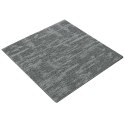 VidaXL Płytka dywanowa Szary kamień 50 x 50 cm 4 pcs PP i bitum