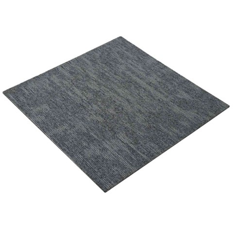 VidaXL Płytka dywanowa Szary niebieski 50 x 50 cm 20 pcs PP i bitum
