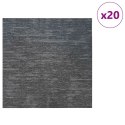 VidaXL Płytka dywanowa Szary niebieski 50 x 50 cm 20 pcs PP i bitum