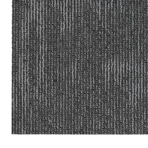 VidaXL Płytka dywanowa Szary węgiel 50 x 50 cm 20 pcs PP i bitum