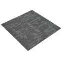 VidaXL Płytka dywanowa Szary węgiel 50 x 50 cm 4 pcs PP i bitum
