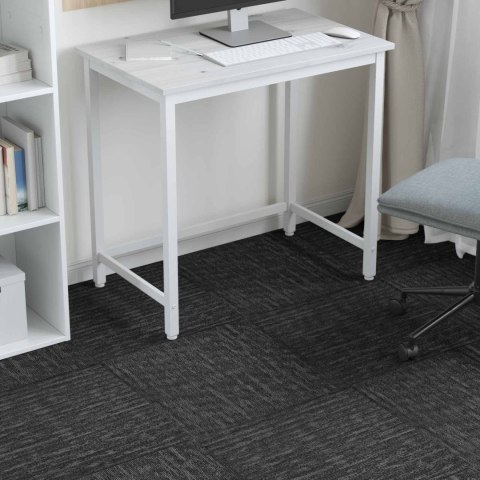 VidaXL Płytka dywanowa Szary węgiel 50 x 50 cm 4 pcs PP i bitum