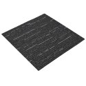 VidaXL Płytka dywanowa Wzorzysty Czarny 50 x 50 cm 4 pcs PP i bitum