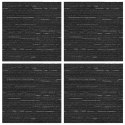 VidaXL Płytka dywanowa Wzorzysty Czarny 50 x 50 cm 4 pcs PP i bitum