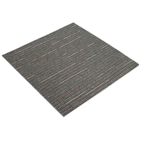 VidaXL Płytka dywanowa Wzorzysty ciemny brąz 50 x 50 cm 20 pcs