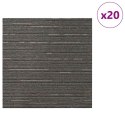 VidaXL Płytka dywanowa Wzorzysty ciemny brąz 50 x 50 cm 20 pcs