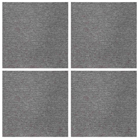 VidaXL Płytka dywanowa brązowy 50 x 50 cm 4 pcs PP i bitum