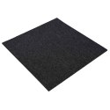 VidaXL Płytka dywanowa ciemnoszary 50 x 50 cm 36 pcs PP i bitum