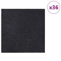 VidaXL Płytka dywanowa ciemnoszary 50 x 50 cm 36 pcs PP i bitum