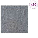 VidaXL Płytka dywanowa jasnoszary 50 x 50 cm 20 pcs PP i bitum