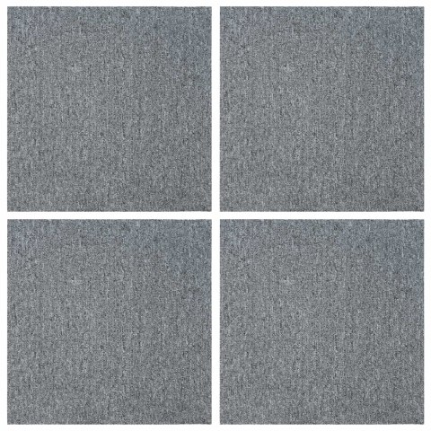 VidaXL Płytka dywanowa jasnoszary 50 x 50 cm 4 pcs PP i bitum