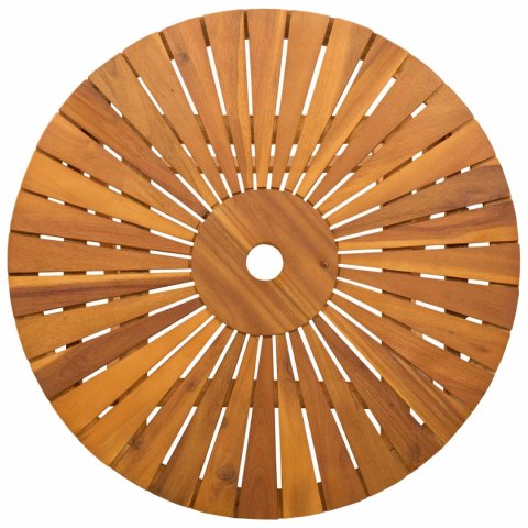 VidaXL Składany Stół Ogrodowy naturalny Ø70 x 75 cm Lite Drewno Akacji