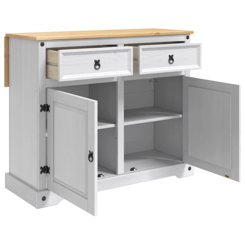 VidaXL Wózek Kuchenny 2 pcs Biały i wosk miodowy 112 x 70 x 91,5 cm