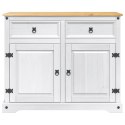 VidaXL Wózek Kuchenny 2 pcs Biały i wosk miodowy 112 x 70 x 91,5 cm