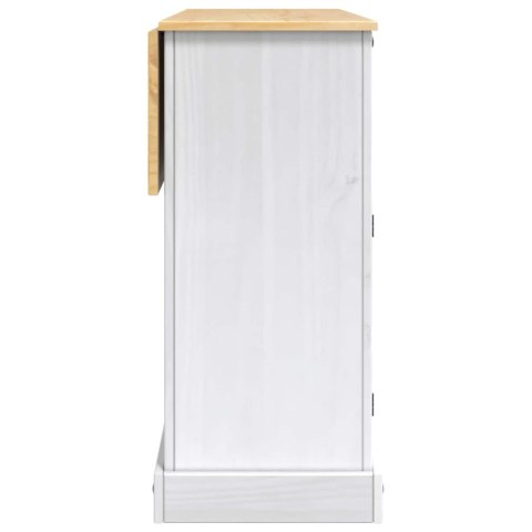 VidaXL Wózek Kuchenny 2 pcs Biały i wosk miodowy 112 x 70 x 91,5 cm
