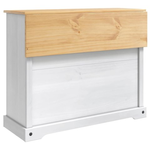VidaXL Wózek Kuchenny 2 pcs Biały i wosk miodowy 112 x 70 x 91,5 cm