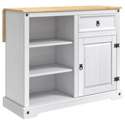 VidaXL Wózek Kuchenny 2 pcs Biały i wosk miodowy 112 x 70 x 91,5 cm
