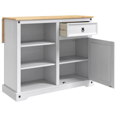 VidaXL Wózek Kuchenny 2 pcs Biały i wosk miodowy 112 x 70 x 91,5 cm