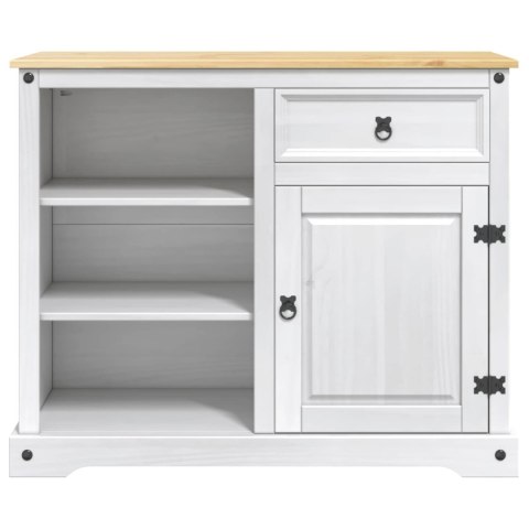VidaXL Wózek Kuchenny 2 pcs Biały i wosk miodowy 112 x 70 x 91,5 cm