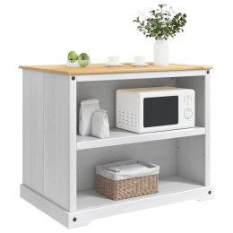 VidaXL Wózek Kuchenny 2 pcs Biały i wosk miodowy 112 x 77 x 91,5 cm