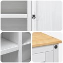 VidaXL Wózek Kuchenny 2 pcs Biały i wosk miodowy 112 x 77 x 91,5 cm