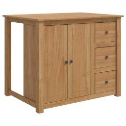 VidaXL Wózek Kuchenny PANAMA 2 pcs Wosk miodowy 112 x 77 x 90 cm