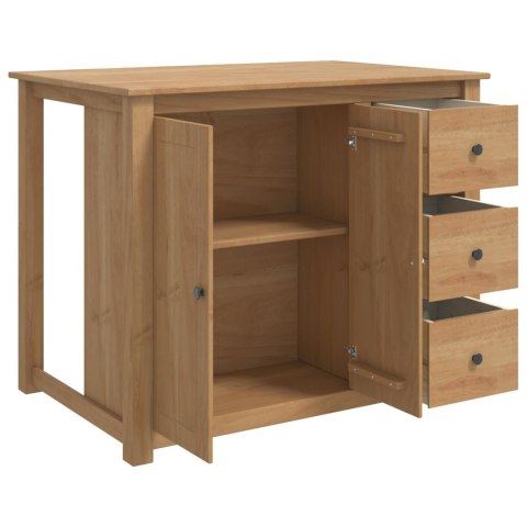 VidaXL Wózek Kuchenny PANAMA 2 pcs Wosk miodowy 112 x 77 x 90 cm