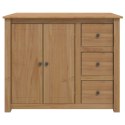 VidaXL Wózek Kuchenny PANAMA 2 pcs Wosk miodowy 112 x 77 x 90 cm