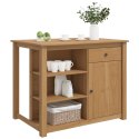 VidaXL Wózek Kuchenny PANAMA 2 pcs Wosk miodowy 112 x 77 x 90 cm
