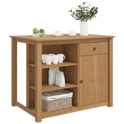 VidaXL Wózek Kuchenny PANAMA 2 pcs Wosk miodowy 112 x 77 x 90 cm