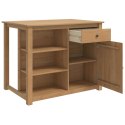 VidaXL Wózek Kuchenny PANAMA 2 pcs Wosk miodowy 112 x 77 x 90 cm