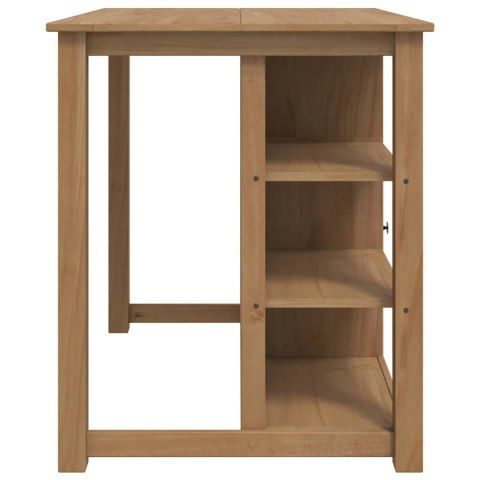 VidaXL Wózek Kuchenny PANAMA 2 pcs Wosk miodowy 112 x 77 x 90 cm