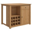 VidaXL Wózek Kuchenny PANAMA 2 pcs Wosk miodowy 112 x 77 x 90 cm
