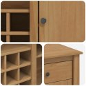 VidaXL Wózek Kuchenny PANAMA 2 pcs Wosk miodowy 112 x 77 x 90 cm