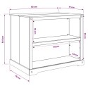 VidaXL Wózek Kuchenny z półką 2 pcs Wosk miodowy 112 x 77 x 91,5 cm